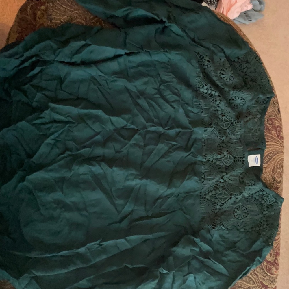 Dark green old navy blouse